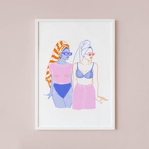 Beach Day – Kunstdruck, Poster, Print, Illustration, Art