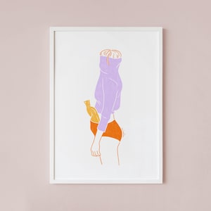 Outfit per lavorare da casa – Stampa artistica, poster, stampa, illustrazione, arte