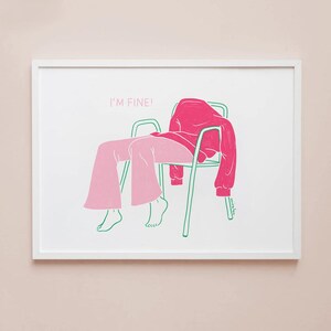 I'm Fine – Art Print, Poster, Illustration