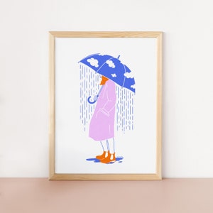 Rainy Mood – Art Print, Poster, Illustration