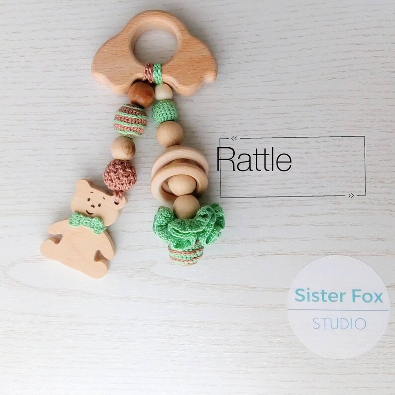 Breastfeeding necklace and teething toy set New baby gift Eco Etsy