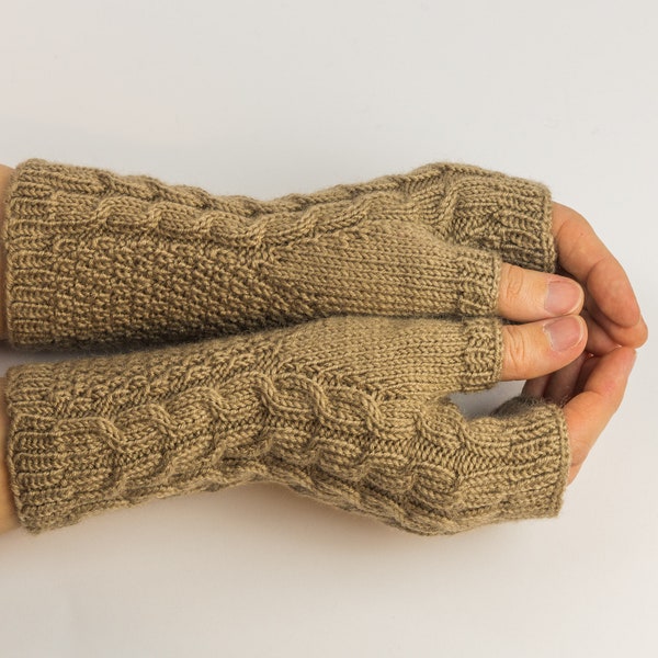 Fingerless gloves, winter mittens, knitted mitts, wrist warmers, sheep wool muffs, warm hands, strech accessory, sleeves extention, gift