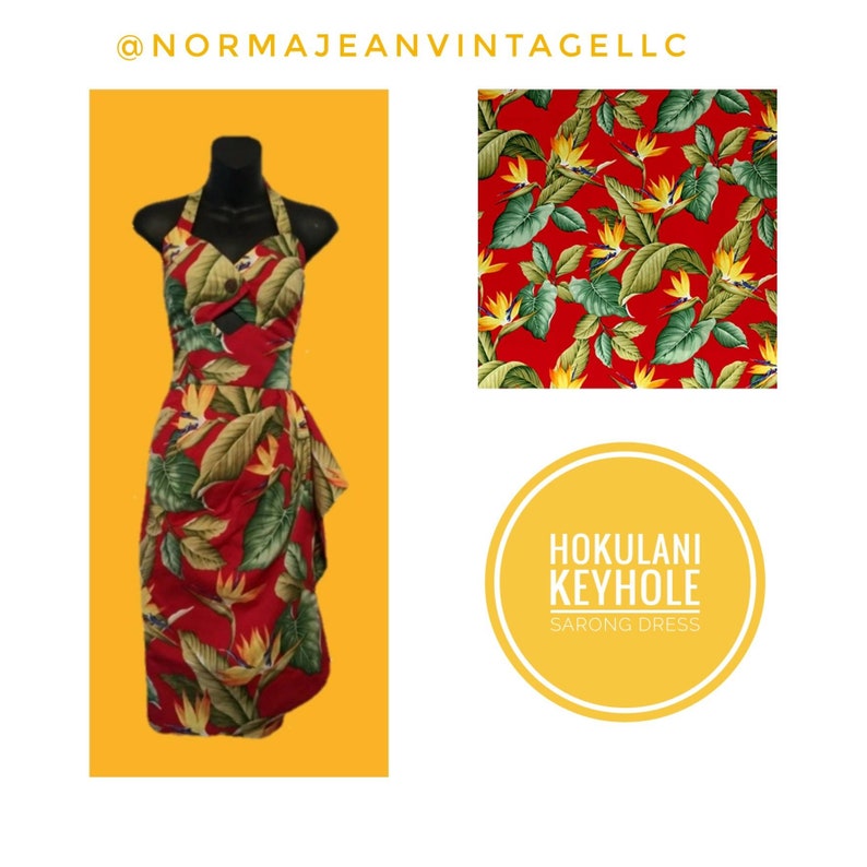 sarong hawaiian wrap dress