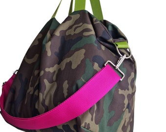 Camouflage canvas bag,  camouflage crossbody bag, crossbody bag, gift for her, camo crossbody bag, camoouflage purse, camo tote bag