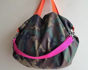 Camouflage bag, camouflage tote bag, camouflage crossbody bag, crossbody bag, gift for her, woman crossbody bag, camo tote bag, mimetic bag