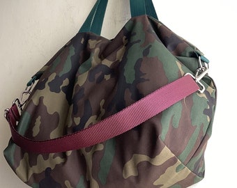 Camo tote bag, camo crossbody bag, camo purse, camo purses, Valentine&#39;s for her,gift for her, crossbody bag, canvas bag, gifts for wife