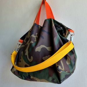 Camouflage canvas bag,  camouflage crossbody bag, crossbody bag,  gift for her, woman crossbody bag, canvas bag, men mimetic bag