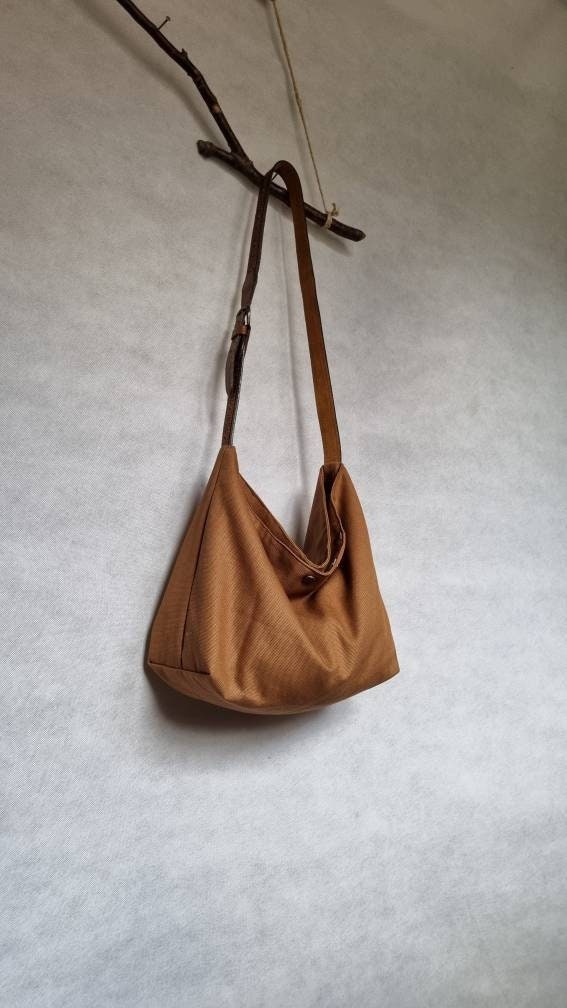 Canvas bag, slouchy hobo bag, boho crossbody bag, made in Italy bag –  Officine Canvas Milano