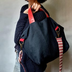 Blaue Stofftasche, handgefertigte Taschen, Muttertagsgeschenke, Schultertaschen, weiche Stofftaschen, handgefertigte Taschen
