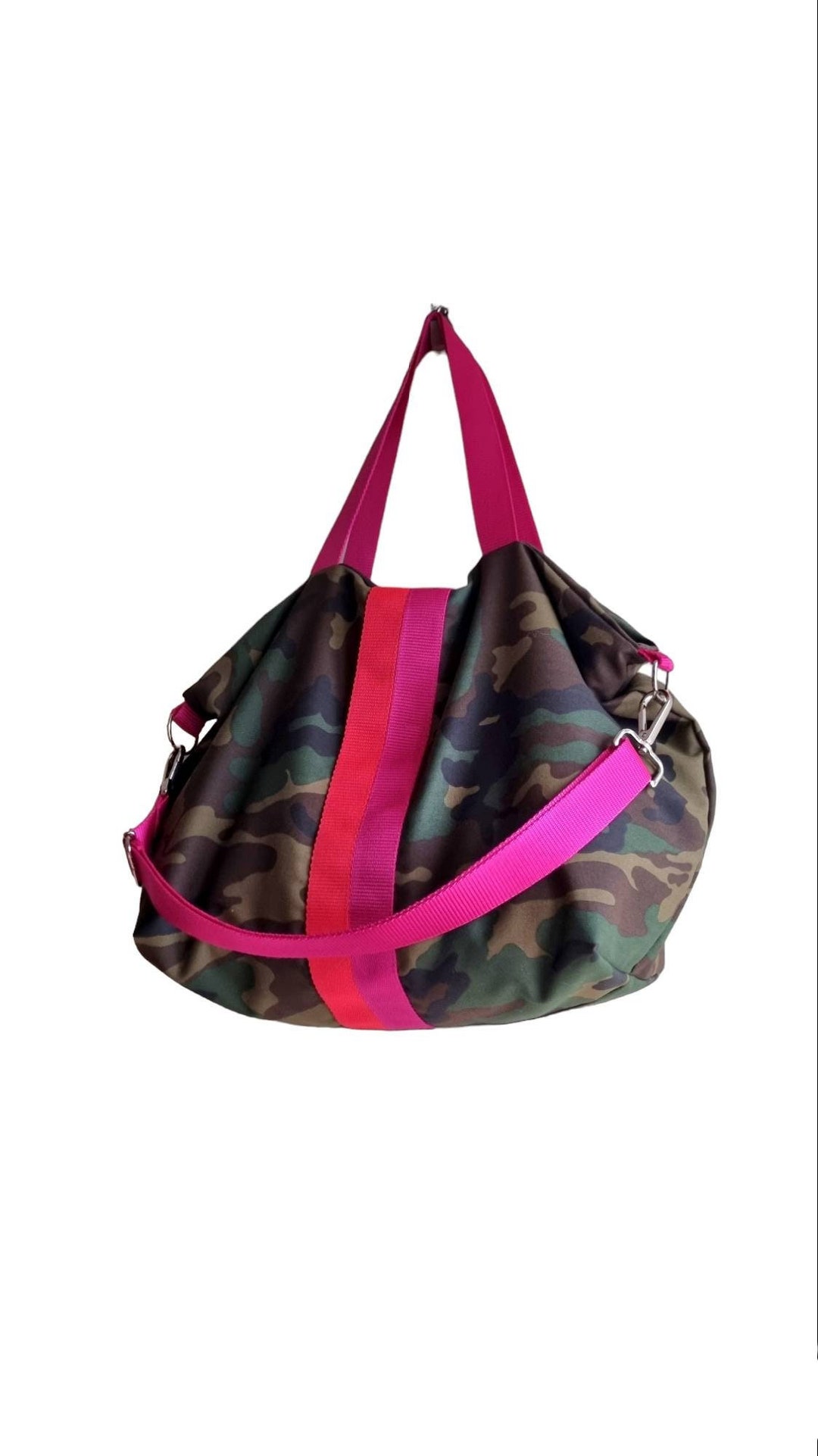 Women Artsy Camouflage Washed Shoulder Bag Crossbody Bag
