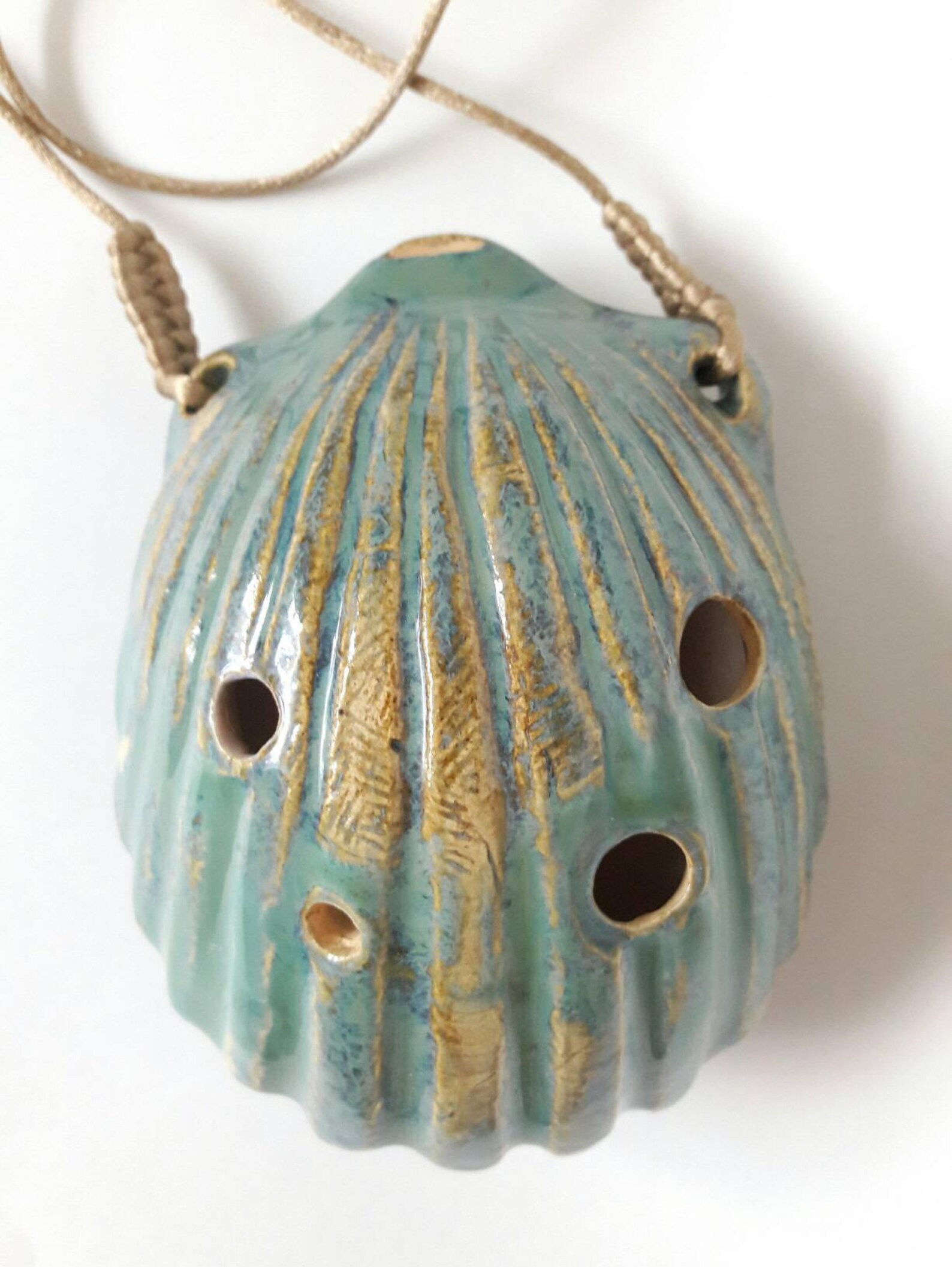 Seashell Ocarina Musical Instrument handmade in Ukraine Eco Etsy