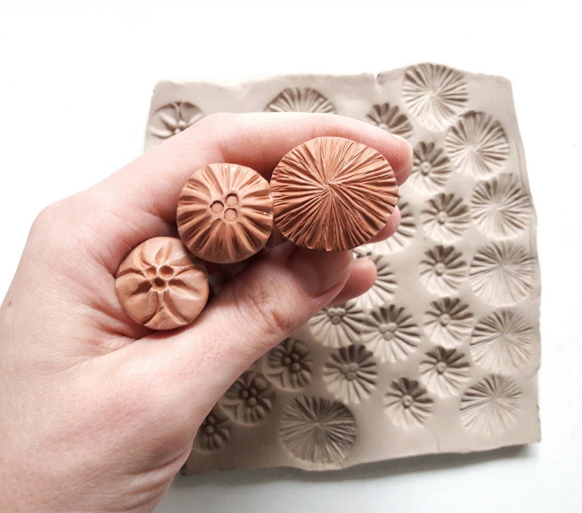 Ceramic Stamps / Clay Stamps / Tools for Ceramics / Handmade Etsy