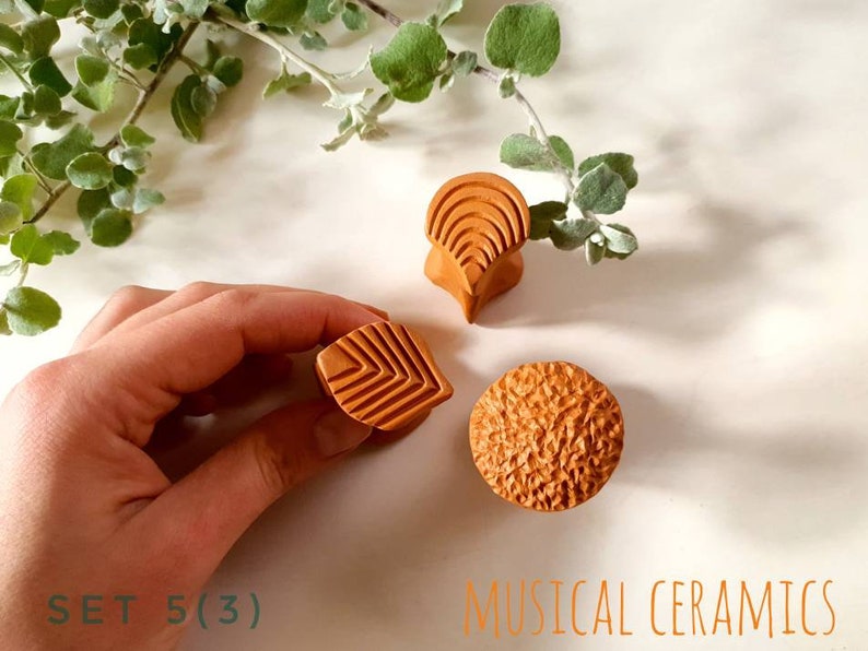 Ceramic Stamps / Clay Stamps / Tools for Ceramics / Pottery Etsy