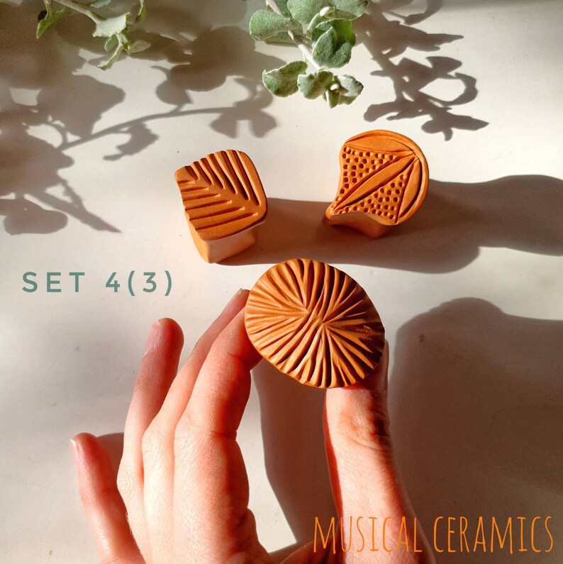 Ceramic Stamps / Clay Stamps / Tools for Ceramics / Pottery Etsy