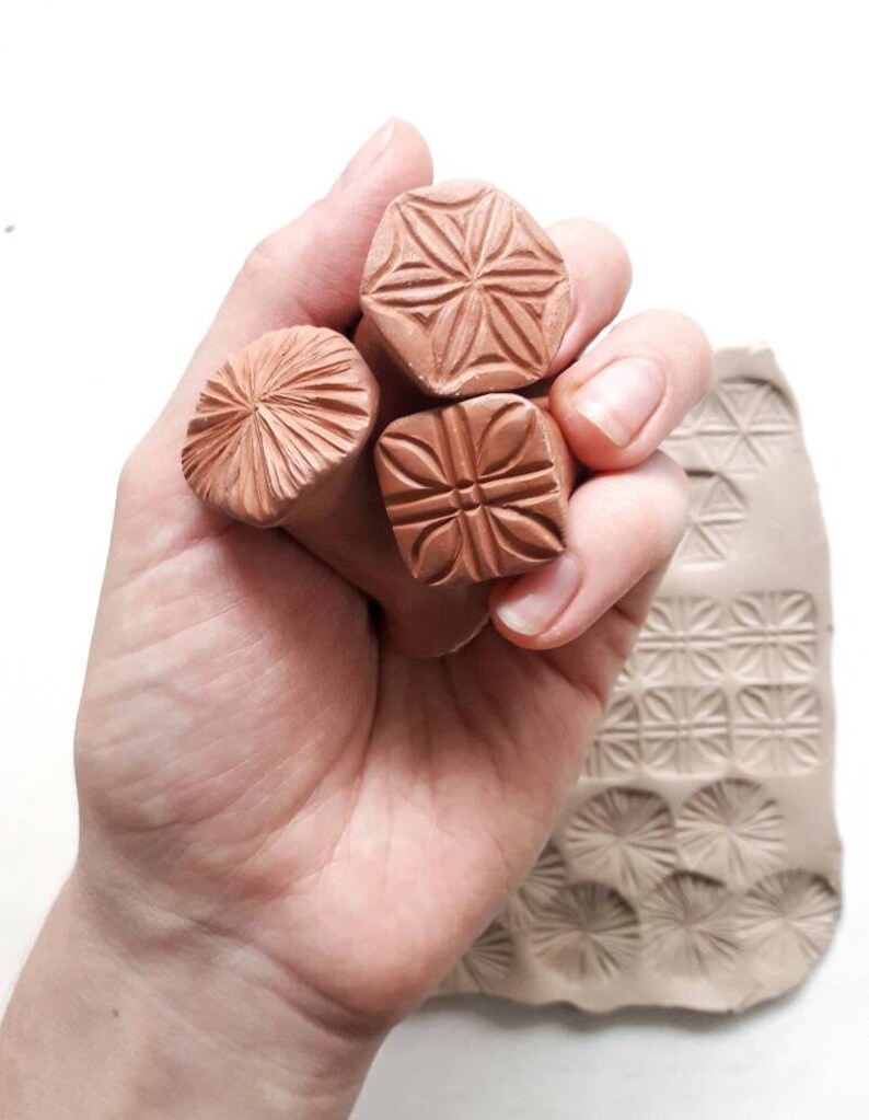 Ceramic Stamps / Clay Stamps / Tools for Ceramics / Handmade Etsy