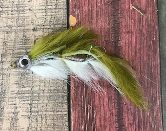 Trout Fly,  Articulated Streamer Fly, Hand Tied Flies, Fly Fishing Flies, Unarticulated Streamer, Gift for Fisherman, &quot;Bow Buster&quot;, Set of 1
