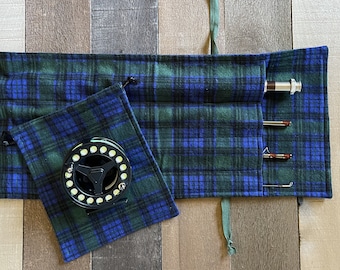 Fly Rod Sleeves, Fishing Gift for Husband, Fisherman Birthday Gift for Dad, Fly Fishing Gear Bag, Gift For Boyfriend, Fishing Reel Bags, Men
