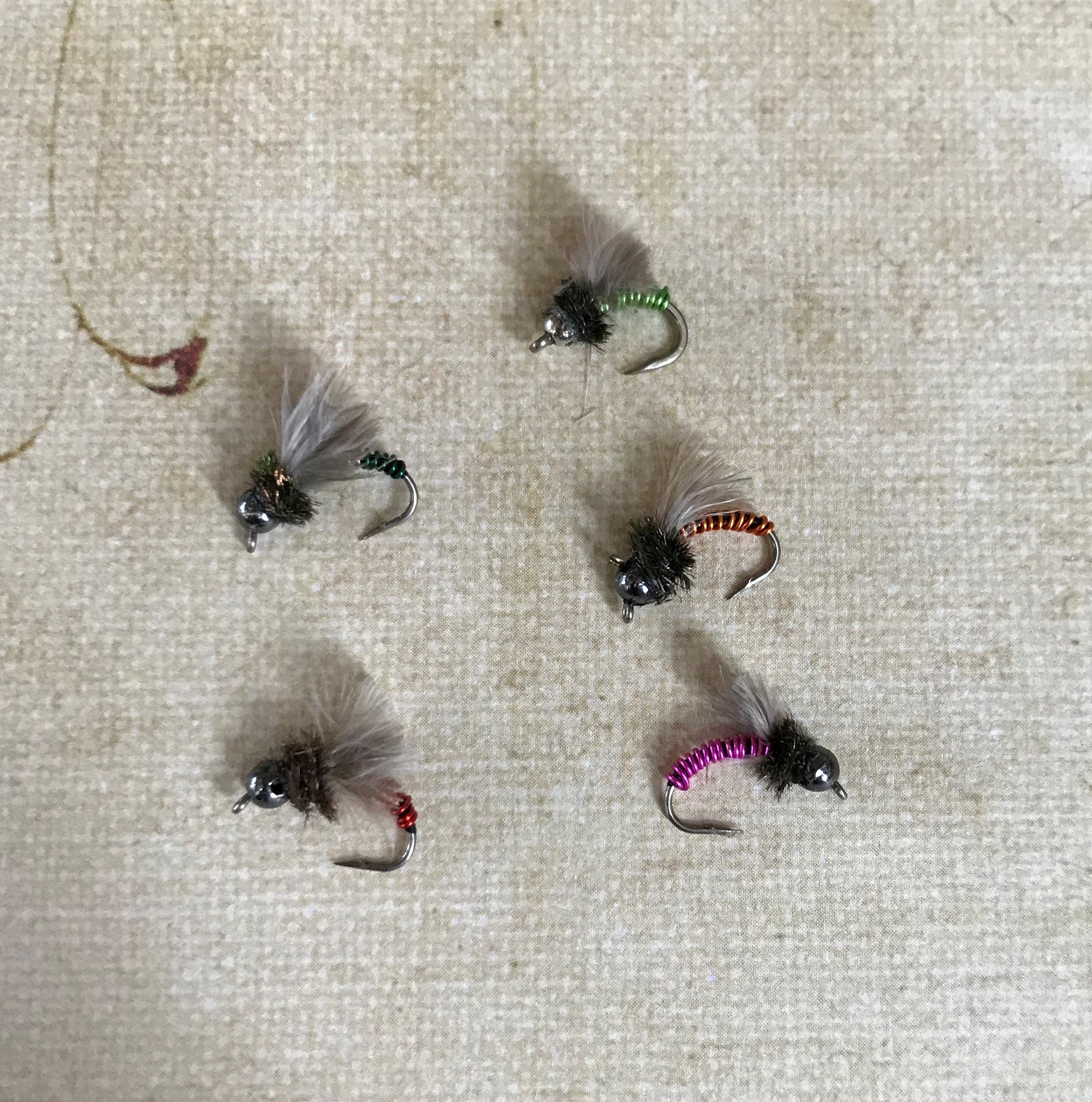 Trout Flies, Hand Tied Trout Flies, Fly Fishing Gift for Men, Trout Fly  Fishing Flies, Caddis Emerger, psycho Emergers, Set of 5 