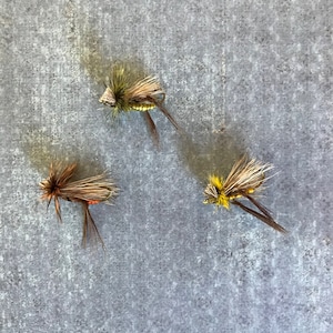 Fly Fishing Flies, Trout Flies Fly Fishing, Stimulator Fly, Hopper Flies, Dry Flies, Hand Tied Trout Flies, &quot;The Heart Stopper&quot;, Set of 3