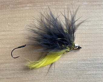 Black Steelhead Streamers, Salmon Flies, Fishing Father's Day Gifts from Kids, Fly Fishing Gift for Boyfriend, Retirement Gift for Fisherman