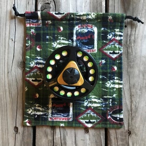 Reel Bag, Fliegenfischen Reel Bag, Fliegenfischen Geschenk für Männer, Fliegenfischen Ausrüstung, Angeltasche