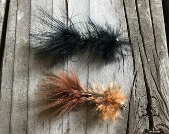 Stone Flies, Trout Flies, Nymph Flies, Soft Hackle Flies, Fly Fishing Flies, Fisherman Gift for Men, Sticks As Stones  (Set of 3)