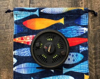 Angeln Reel Bag, Angeln Geburtstagsgeschenke für Ehemann, Angeln Geschenk für Papa, Angeln Geschenktasche, Ruhestand Geschenk für Fischer