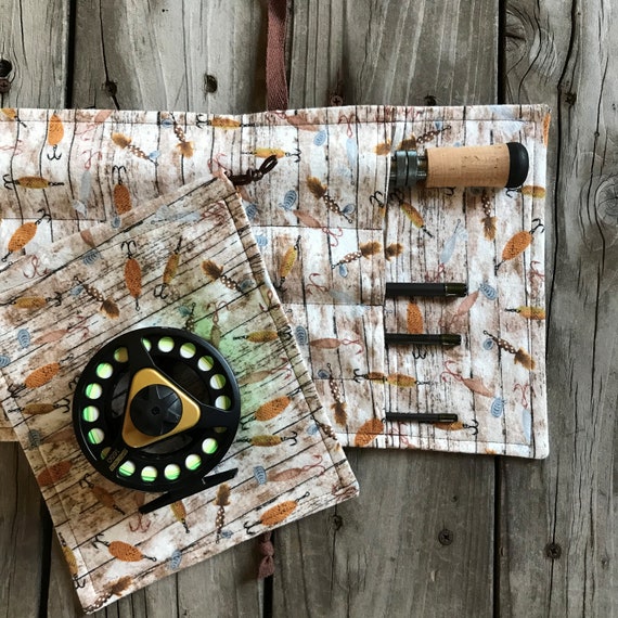 Fly Rod Sleeve, Stocking Stuffers for Fisherman, Fishing Christmas Gifts  for Dad, Fly Reel Bag, Fly Fishing Gear, Fisherman Gifts for Men -   Canada