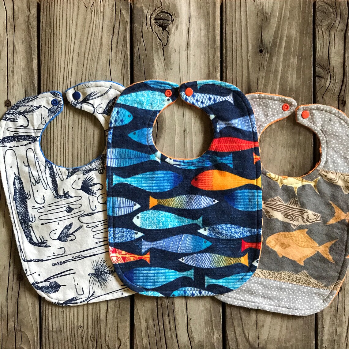 Fishing Baby Bibs Baby Boy Fishing Bibs Lures Bib Fishing Etsy