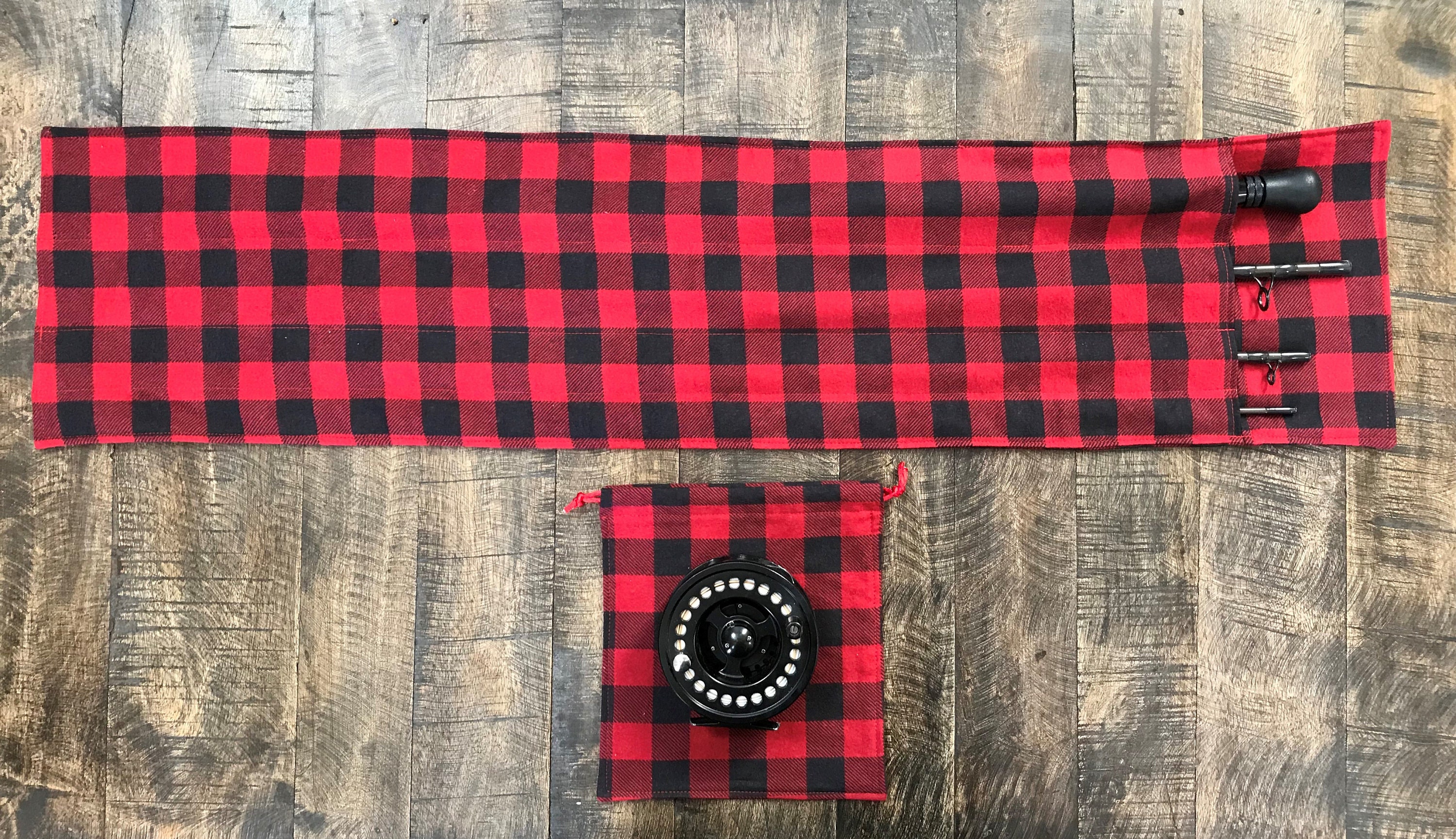 Serviette De Pêche à La Mouche Vintage Années 90 - 3 Mouches Incluses - Fabriqué Aux USA