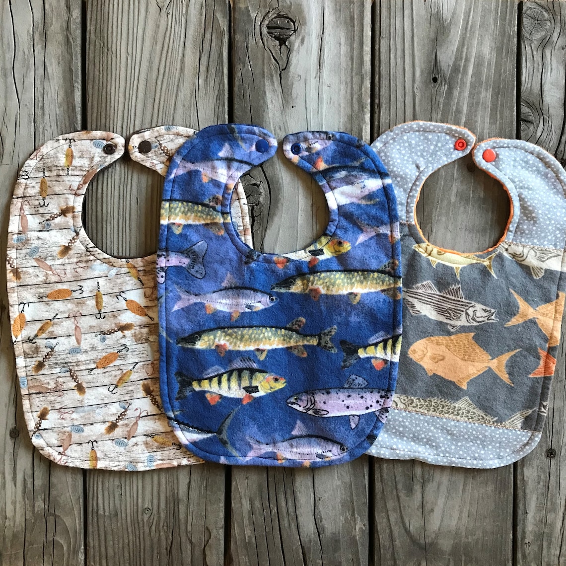 Fishing Baby Bibs Baby Boy Fishing Bibs Lures Bib Fishing Etsy