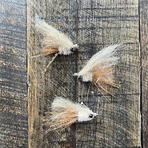 Bonefish Flies, Redfish Flies, Permit Flies, Snook Flies, Saltwater Flies, Shrimp Patterns, Fly Fishing Gifts for Husband, Set of 3