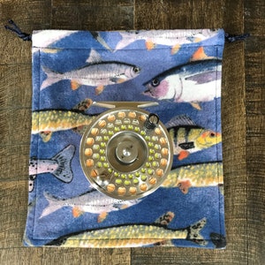 "Rollentasche, Fliegenfischen Geschenk für Männer, Angelzubehör, ""Alles über Fisch"""