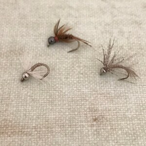 Wet Flies, Hand Tied Trout Flies, Fly Fishing Flies, Nymph Flies, Soft Hackle Flies, Fly Fishing Gifts for Men, Fishing Birthday Gift (3)