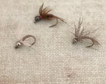 Wet Flies, Hand Tied Trout Flies, Fly Fishing Flies, Nymph Flies, Soft Hackle Flies, Fly Fishing Gifts for Men, Fishing Birthday Gift (3)