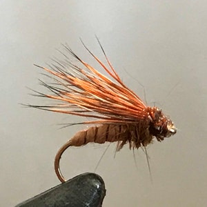 Fly Fishing Flies, Trout Fly Fishing Flies, Fly Fishing Gifts for Men, Hand Tied Trout Flies, Dry Flies  &quot;ROC&#39;s Spruce Moths&quot;, Set of 3