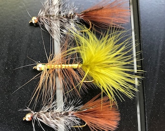 Moscas para trucha, moscas para lubina, moscas streamer, regalo para pescadores, moscas ninfa, moscas de hackle suave, moscas para pesca con mosca, regalo para papá (3)