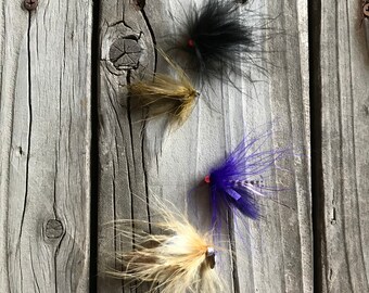 thumbnail image 2 of Black Muddler Minnow Streamer Fly - Size 4 - Classic Trout & Bass Pattern 2 of 6