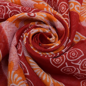 Sushila Vintage Indian Saree 100% puro cotone stampato floreale morbido tessuto artigianale Sari per uso indossabile o artigianale