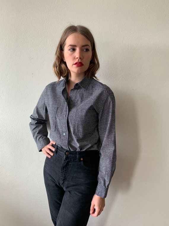 Vintage Vuokko button up shirt / blouse / minimali