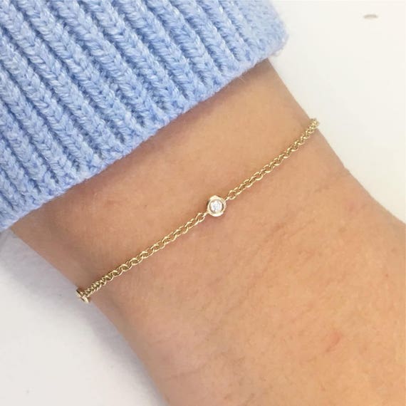 solitaire tennis bracelet