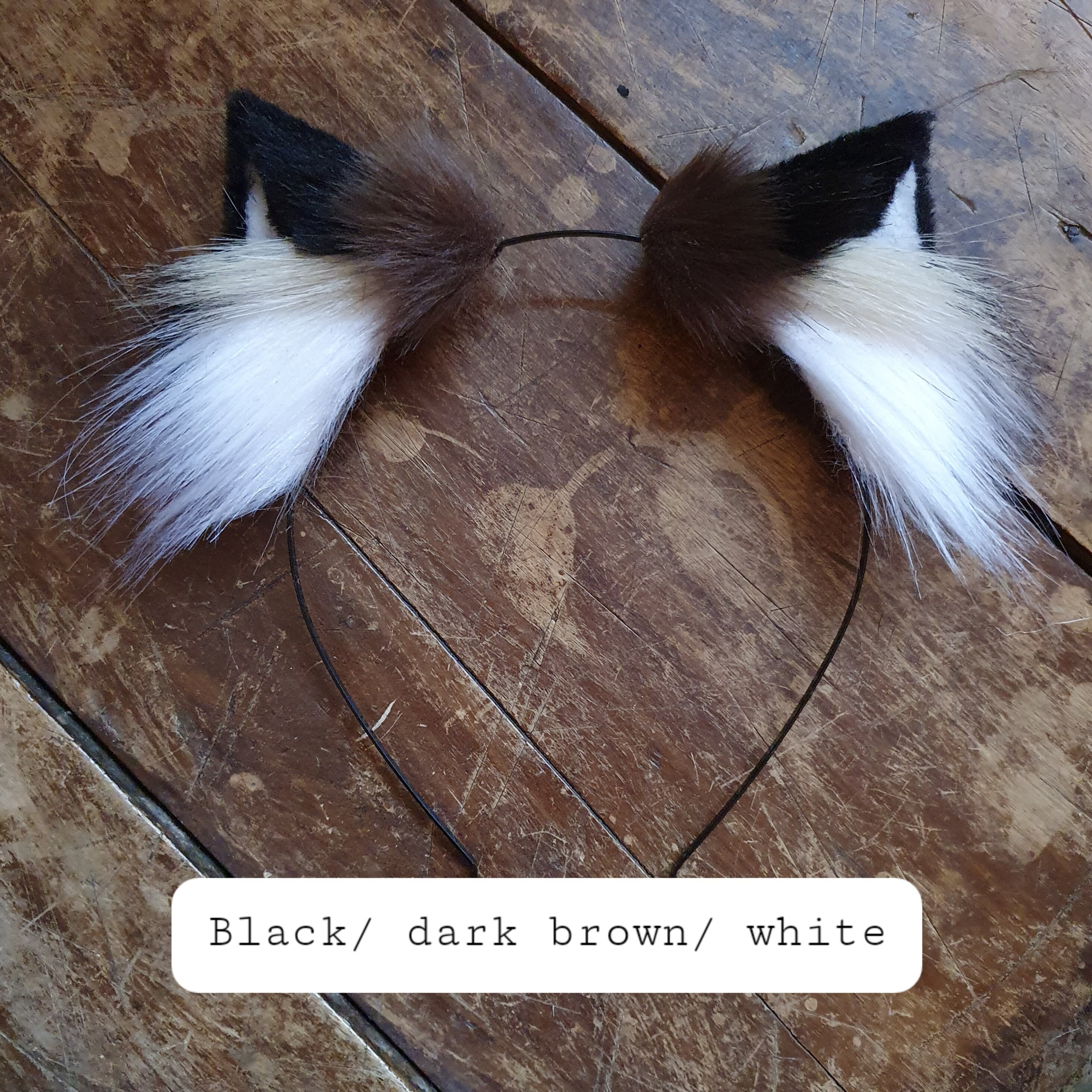 Cat Ears brown Faux fur Cat Ears Headband/ Handmade Kitten Etsy
