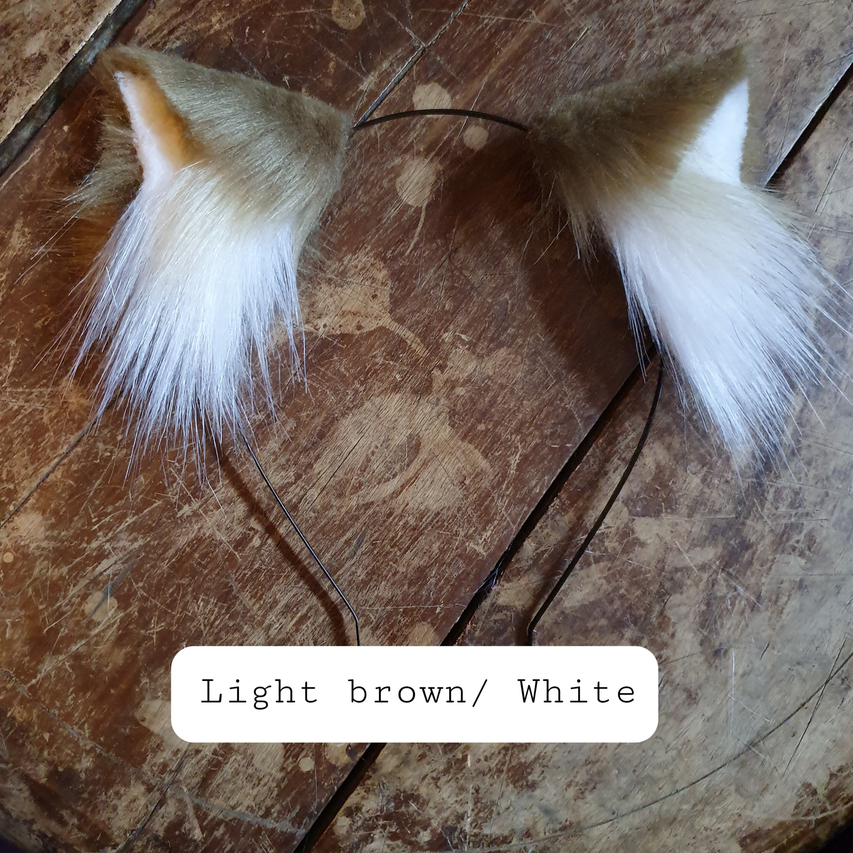 Cat Ears brown Faux fur Cat Ears Headband/ Handmade Kitten Etsy