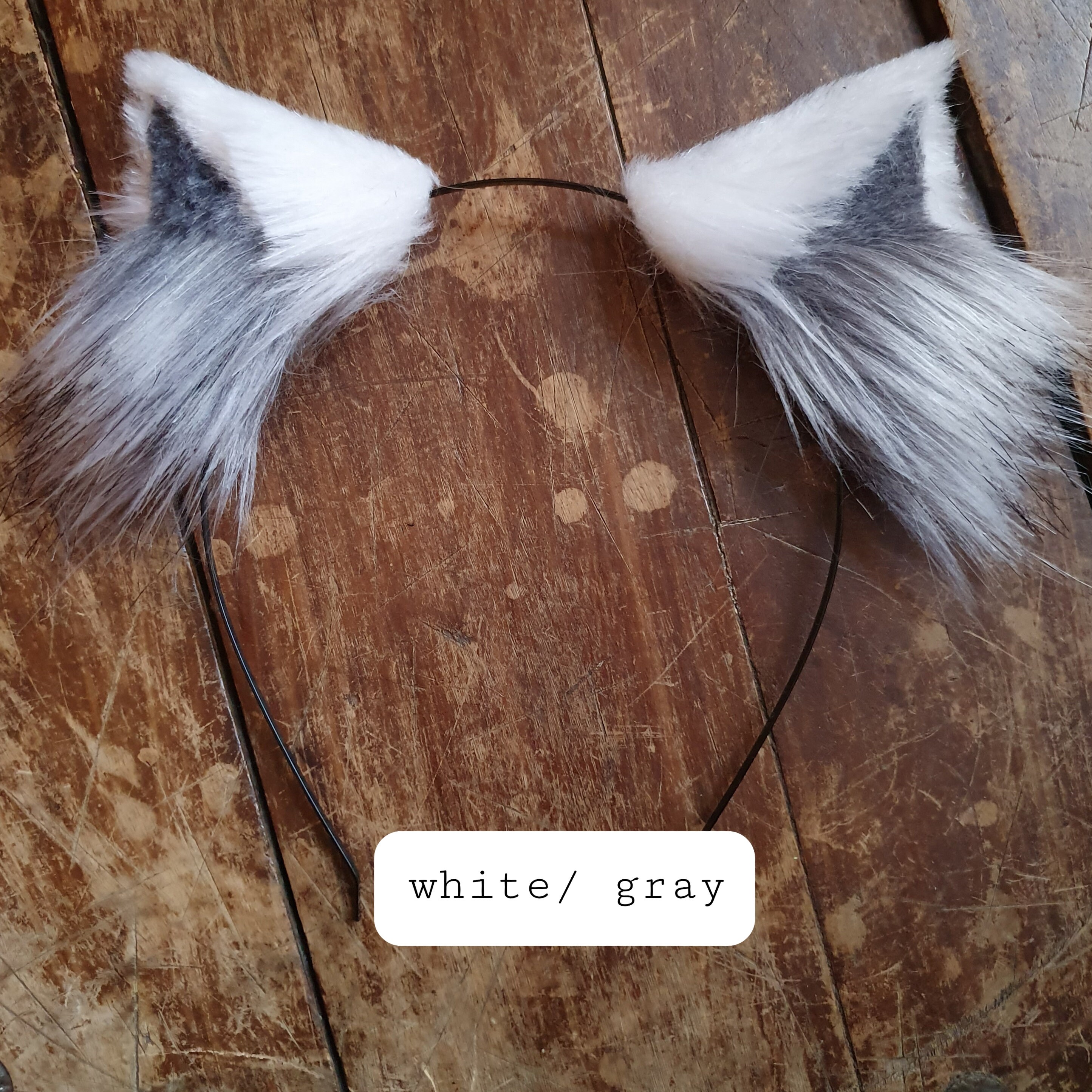 Cat Ears Gray Faux Fur Cat Ears Headband/ Handmade Kitten Etsy