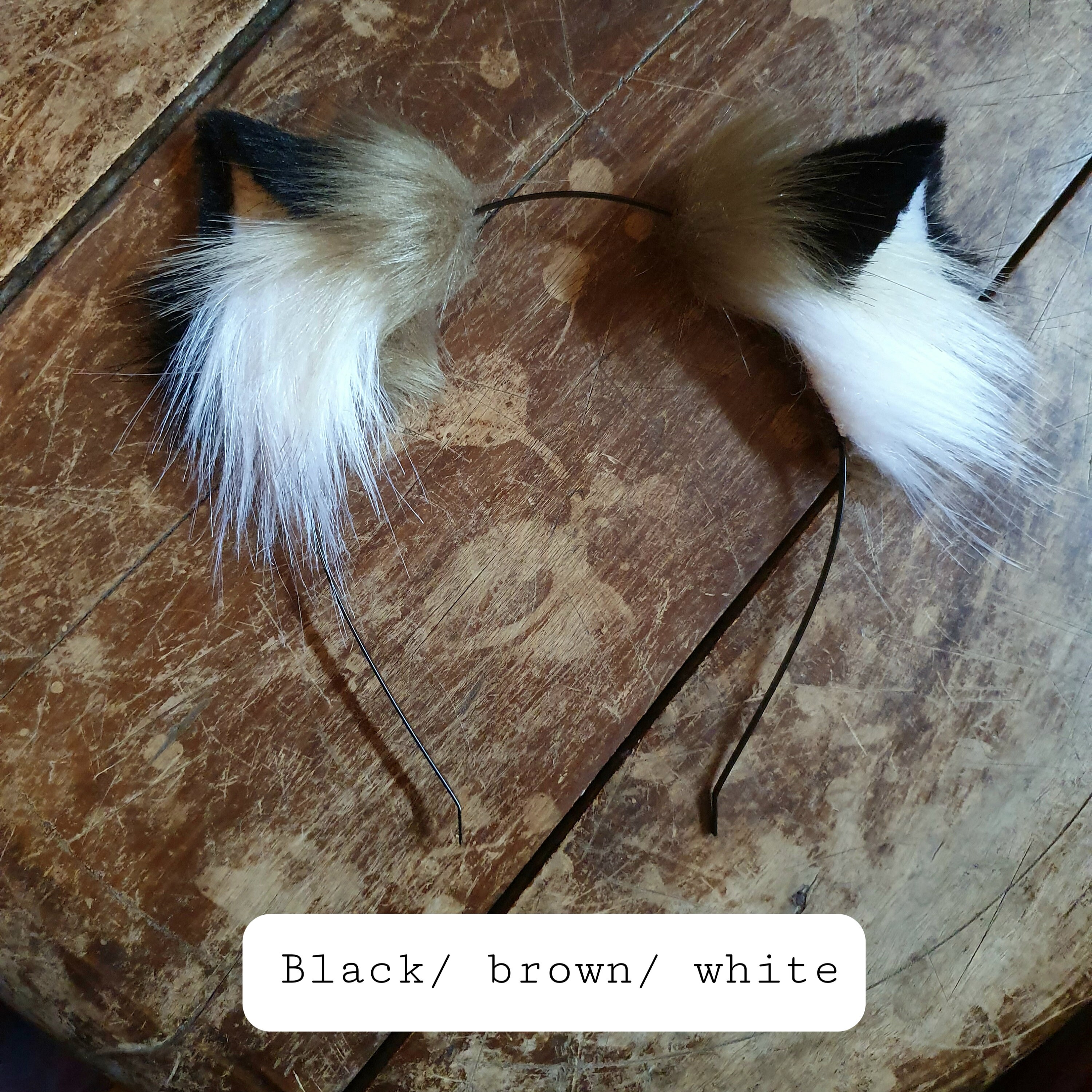 Cat Ears brown Faux fur Cat Ears Headband/ Handmade Kitten Etsy