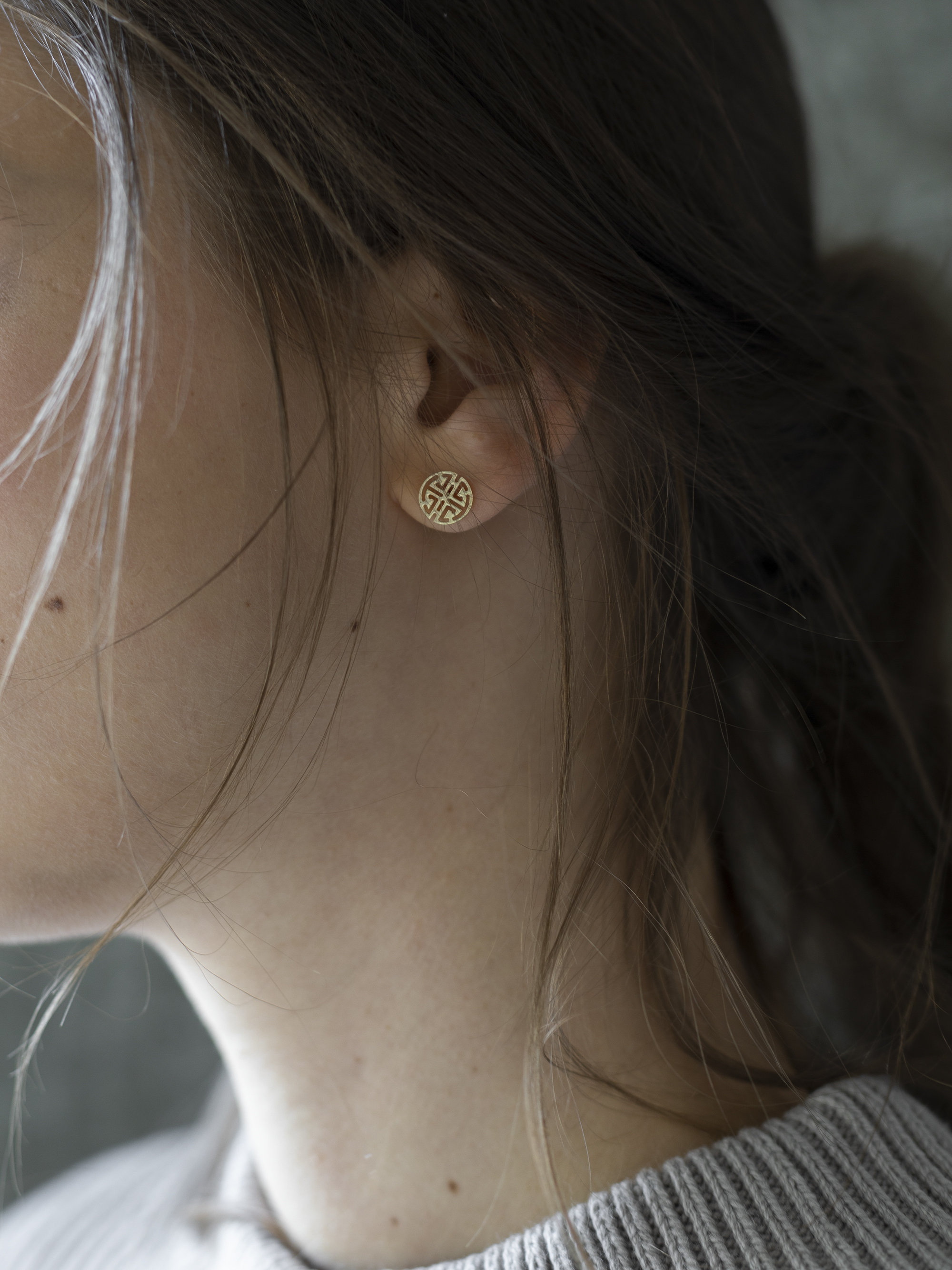 Wealth Chinese Symbol Talisman Earrings In 14 Karat Gold Etsy wealth-chinese-symbol-talisman-earrings-in-14-karat-gold-etsy