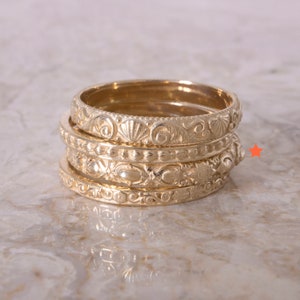 Antique Wedding Ring Versailles French Vintage Engagement Band 14 Karat ...