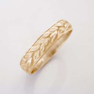 Olive Branch Ring | Vintage Hellenistic Antique Wedding Band | Olive Leaf Wedding Band | Ancient Greek Ring