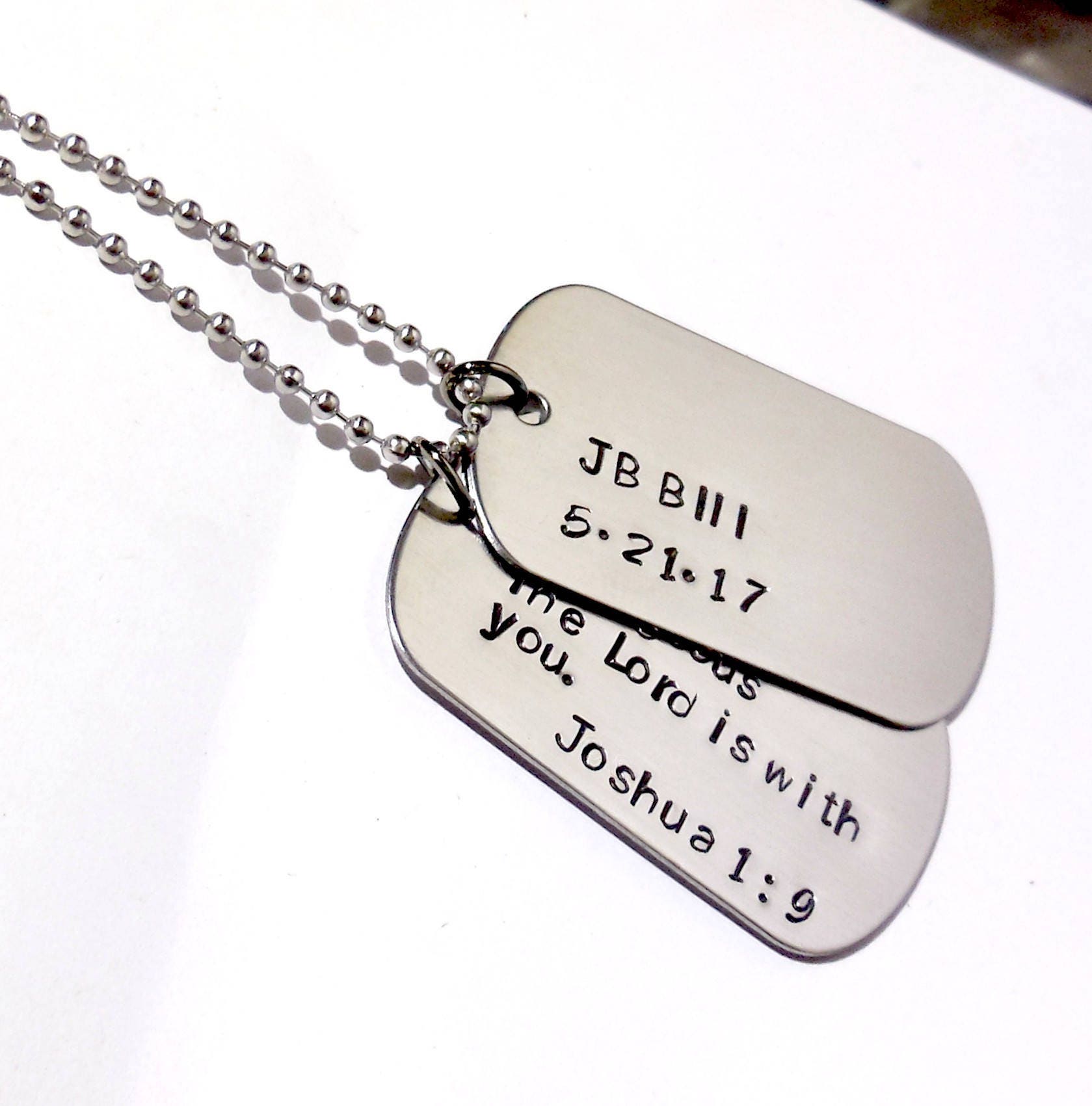 Dog Tags For Men Double Tags Personalized GIft Gift For Etsy