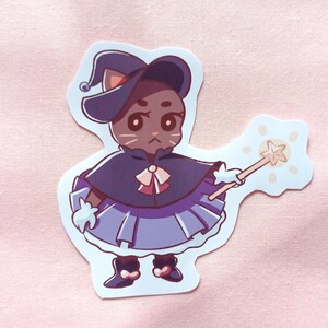 Cat Witch Sticker | Cute Laptop, Waterproof sticker